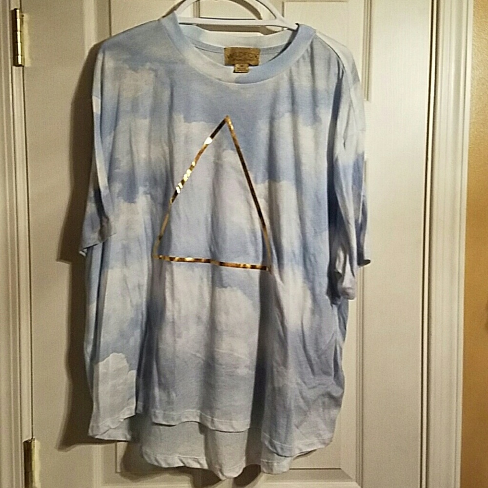 [Wildfox] Golden Triangle Clouds Tee